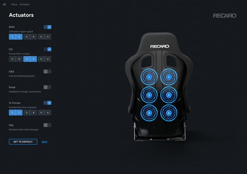 2024 Kickoff: RECARO and Sensit! present the RECARO Sport C and Pro SIM  Star Seat with FeelTech+ at CES - Presse-Blog